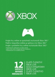 X360 Live 12 months Gold Cards Xbox360