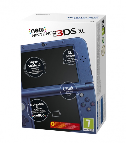 New Nintendo XL Metallic Blue + NSMB2