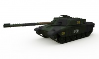 R/C Tank British MBT Challenger 1 Forest 1/72