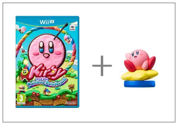 Kirby and Rainbow Paintbrush + amiibo Kirby