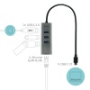 i-tec USB-C Metal 3-Port HUB Gigabit Ethernet