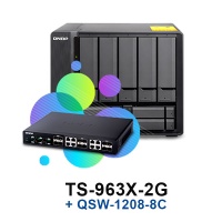 QNAP TS-963X-2G + QSW-1208-8C