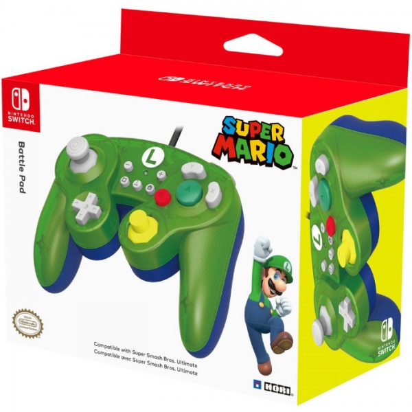SWITCH GameCube Style BattlePad – Luigi