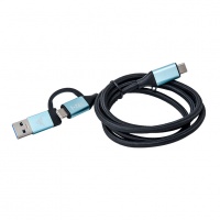 i-tec USB-C Cable to USB-C with Integrated USB 3.0
