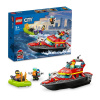 LEGO CITY 60373 Hasičská záchranná loď a člun