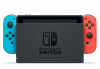 Nintendo Switch console with neon blue&red Joy-Con